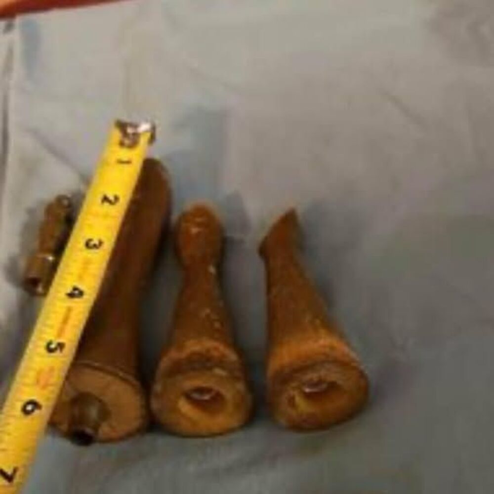 3-MCM wooden lamp finials- 2 sizes available- see pics- 1 large;2- shorter